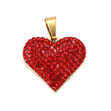 201 Stainless Steel Clay Pendants STAS-R166-02D-G-1