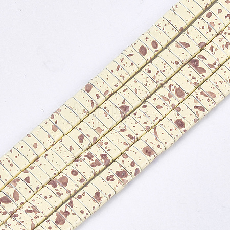 Spray Painted Non-magnetic Synthetic Hematite Beads G-T124-02K-1