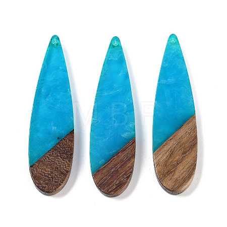 Resin & Wood Big Pendants WOOD-F015-08C-1