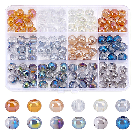 120Pcs 12 Colors Glass Beads GLAA-PH0004-54-1