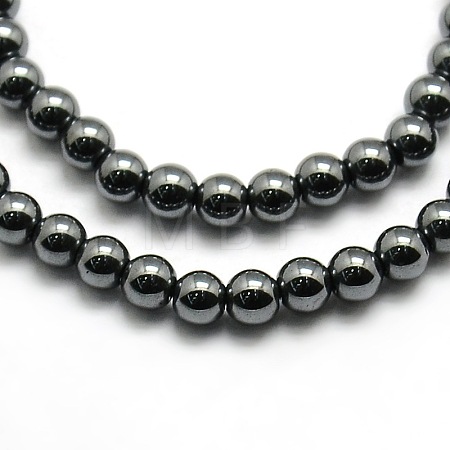Grade AAA Magnetic Synthetic Hematite Round Bead Strands X-G-G644-E-11-1