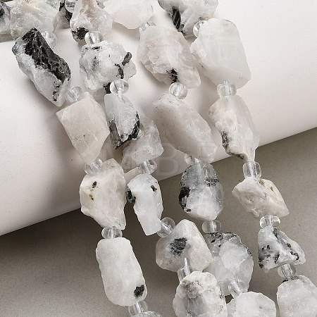 Raw Rough Natural Tourmalinated Quartz Beads Strands GG-CBA0B77-A13-01-1