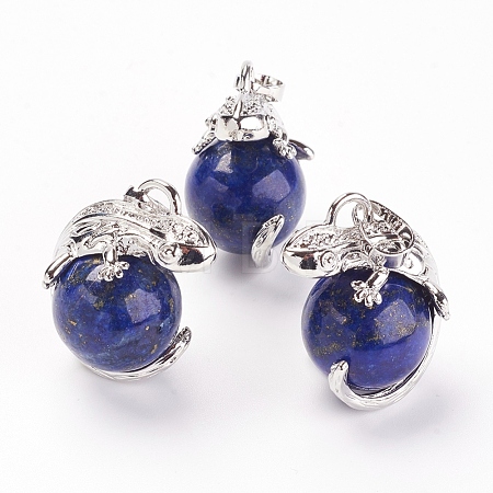 Natural Lapis Lazuli Pendants G-G713-I08-1