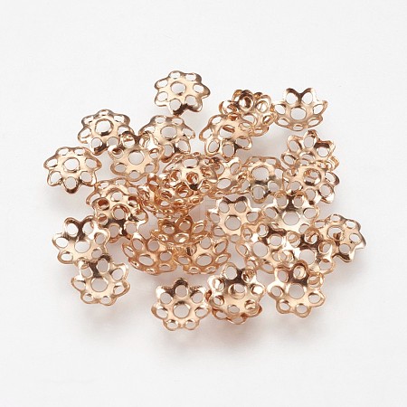 Multi-Petal Iron Bead Caps IFIN-F146-01KCG-1
