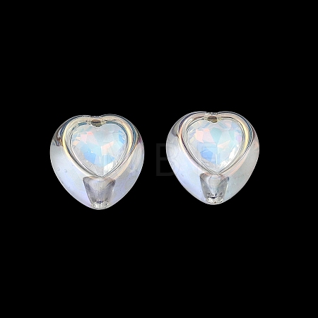 Baking Painted Acrylic & Rhinestone Beads RB-CBA19D7-02B-1