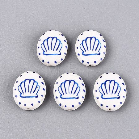 Handmade Porcelain Beads PORC-Q005-12E-1