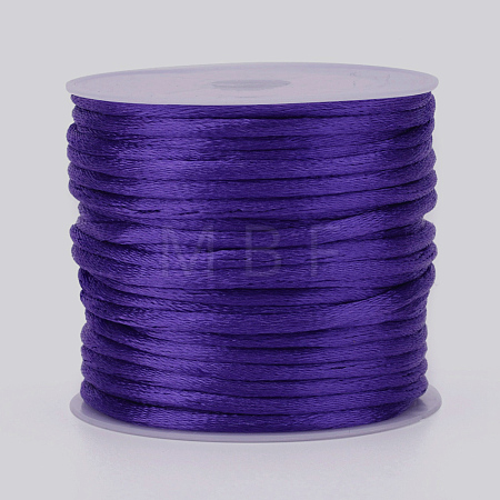 Nylon Satin Rattail Cords NWIR-L006-1mm-08-1