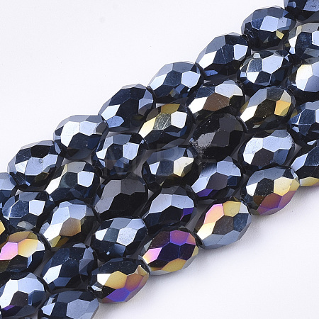 Electroplate Glass Beads Strands EGLA-T013-05A-1