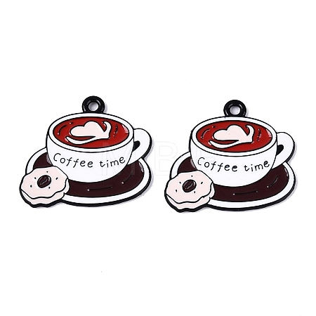 Baking Paint Alloy Enamel Pendants PALLOY-T093-20-1
