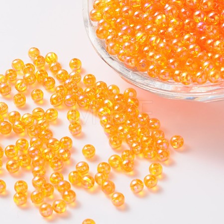 Eco-Friendly Transparent Acrylic Beads PL733-14-1