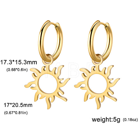 304 Stainless Steel Hoop Earrings FS-WG6A0FB-08-1