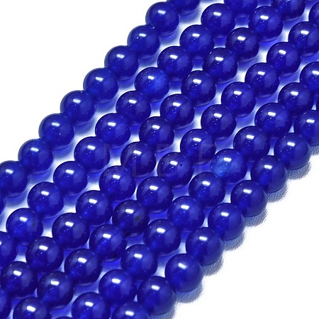 Natural Malaysia Jade Beads Strands G-L645-C01-4mm-18-1