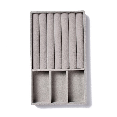 3-Grid Rectangle Velvet Jewelry Trays LS-ODIS-O005-01A-1