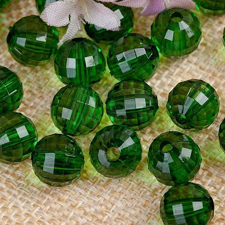 Transparent Acrylic Beads TACR-NH0001-H-12-1