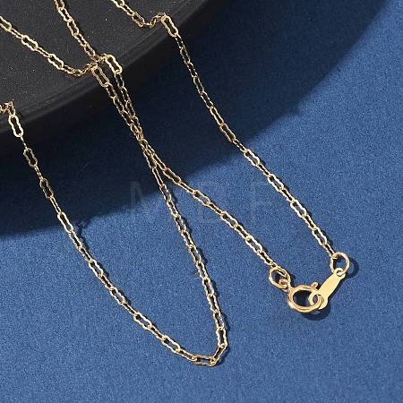 1/20 14K Gold Filled Long Oval Link Chain Necklaces for Women Men NJEW-Z068-05G-1