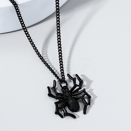 Halloween Spider Gothic Style Alloy Pendant Necklaces for Men FS-WG396AF-01-1