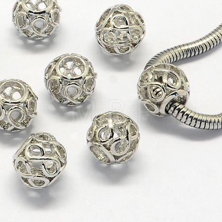Alloy European Beads X-PALLOY-S079-004P-1