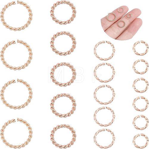 Unicraftale 60Pcs 4 Styles 304 Stainless Steel Jump Rings STAS-UN0038-41-1