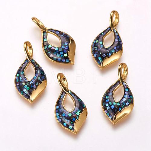 Freshwater Shell Pendants ZIRC-F057-01A-1