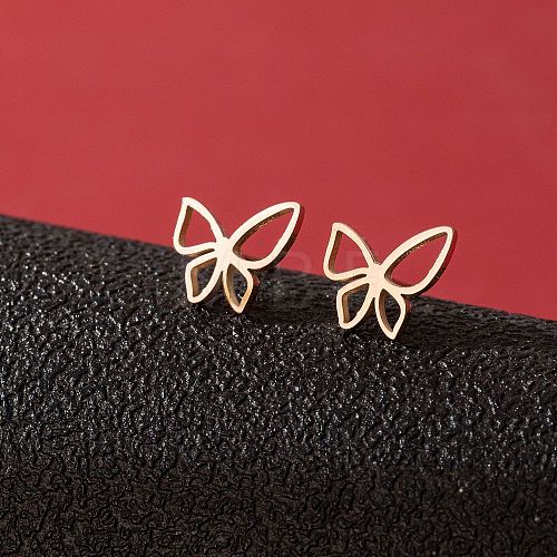 Stainless Steel Stud Earrings for Women PW-WGFE412-19-1