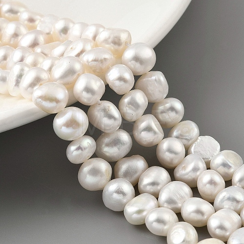 Natural Cultured Freshwater Pearl Beads Strands PEAR-A006-08F-1