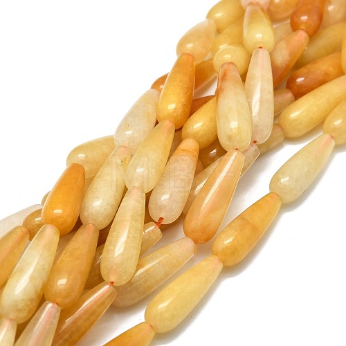 Natural Yellow Aventurine Beads Strands G-E576-48-1