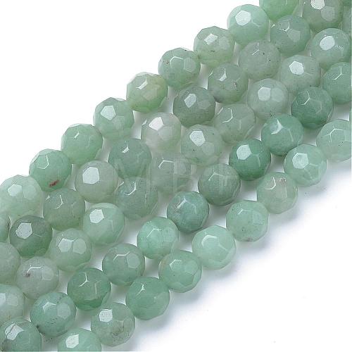 Natural Green Aventurine Bead Strands G-R411-10-6mm-1