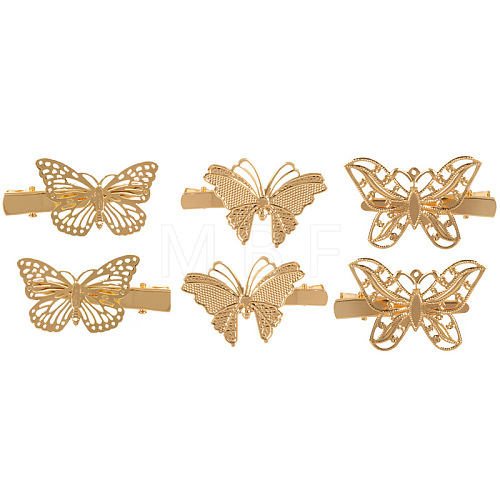 Alloy Alligator Hair Clips PW-WG08715-03-1