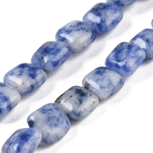 Natural Blue Spot Jasper Beads Strands G-M435-A03-01-1