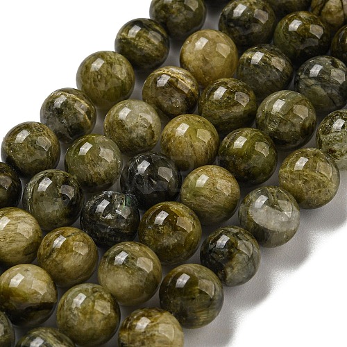 Natural Green Tourmaline Beads Strands G-B099-C05-04-1