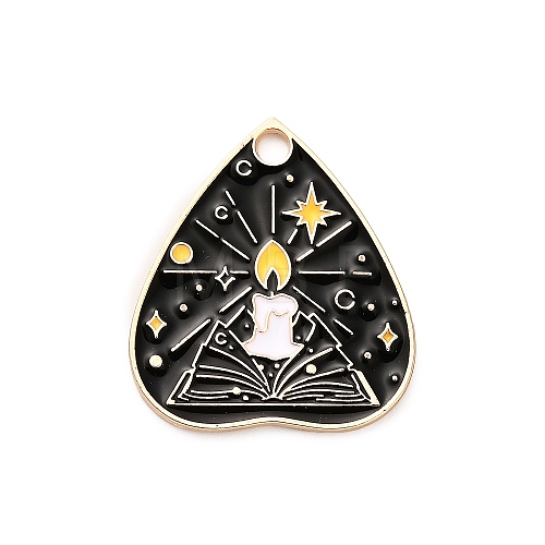 Alloy Enamel Pendants FIND-V001-01G-01-1