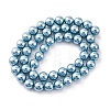 Shell Pearl Beads Strands BSHE-K015-8mm-02-4