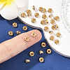 SHEGRACE Brass Micro Pave Clear Cubic Zirconia Spacer Beads XGRQ1U281-308G-5