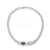 304 Stainless Steel Stud Earrings & Pendant Necklaces & Link Bracelets Jewelry Sets SJEW-L135-01E-2