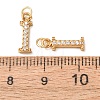 304 Stainless Steel with Crystal Rhinestone Charms RB-CBA5270-11G-I-3