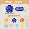 BENECREAT 7Pcs 7 Colors Japanese Style Sakura Flower Ceramic Paint Brush Pen Holders AJEW-BC0007-05-2