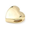 Heart Brass Slide Charms LS-KK-P349-18B-G-2