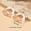 Alloy Enamel Dangle Earrings WGF042D-02-1
