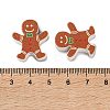 Christmas Theme Schima Wood Beads WOOD-F018-03-4