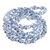 Electroplate Transparent Glass Beads Strands EGLA-N002-20A-F01-2