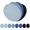 12Pcs 4 Colors Denim Cloth Iron On Sew On Patches PATC-FG0003-85-1