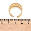 304 Stainless Steel Cuff Open Rings for Women RJEW-C161-01A-G-3