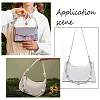 Marble Pattern Acrylic Curb Chain Bag Strap FIND-WH0092-30-4