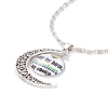 Rainbow Pride Necklace NJEW-F291-01I-1