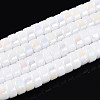 AB Color Plated Opaque Glass Beads Strands GLAA-T026-3x6mm-P10-1