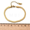 304 Stainless Steel Snake Chains Bracelets for Women BJEW-P395-02G-01-5
