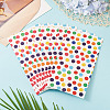 12Pcs Rainbow Color Rectangle Paper Candy Bags ABAG-TA0002-34A-5