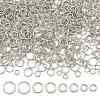 400Pcs 4 Styles Open Jump Rings Brass Jump Rings KK-FS0002-08P-1