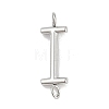 304 Stainless Steel Letter Connector Charms STAS-M108-01P-09-1