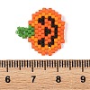 Halloween Glass Seed Beaded Pendants PALLOY-MZ01398-3